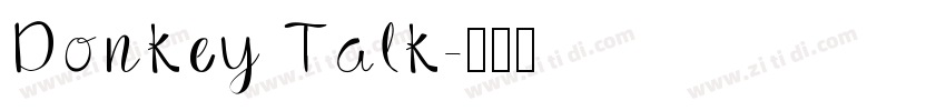 Donkey Talk字体转换
